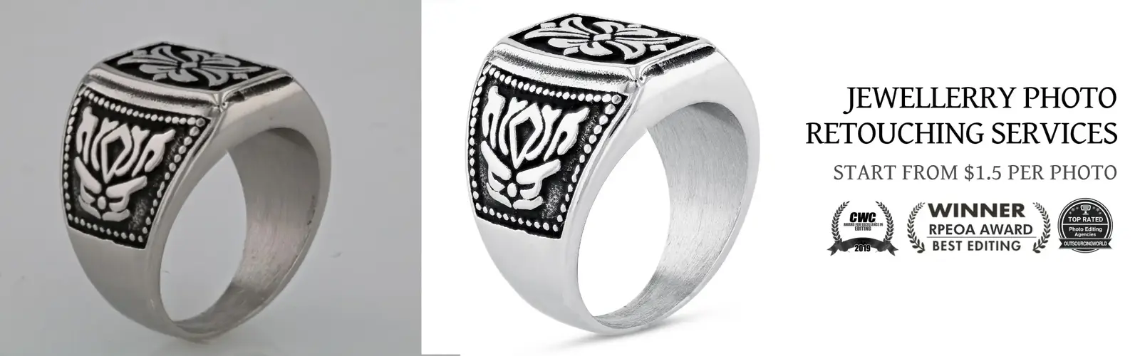 Jewelry Retouching Editors for natural color